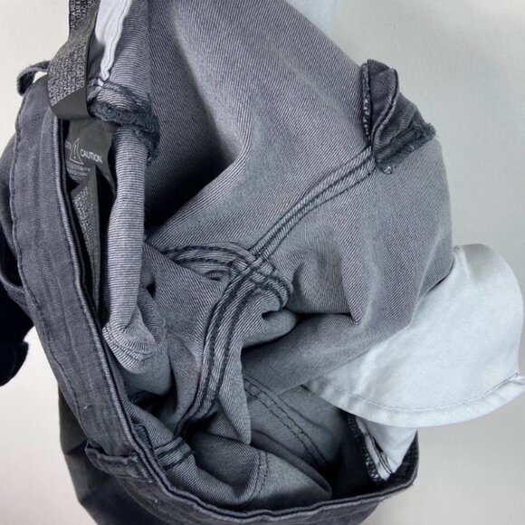 Zara Skinny Jeans Light Grey Size 4 Premium Denim Zip Fly Distressing Lyocell - Picture 7 of 13